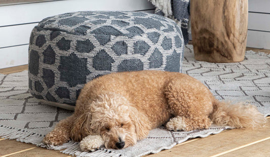 Footstools stuffed with plant-based foam!