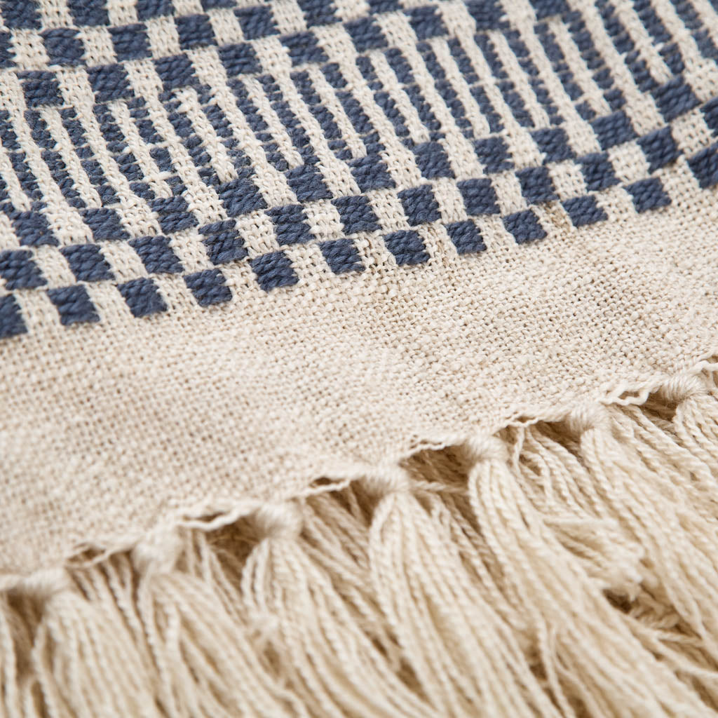 Kalami Navy Blanket