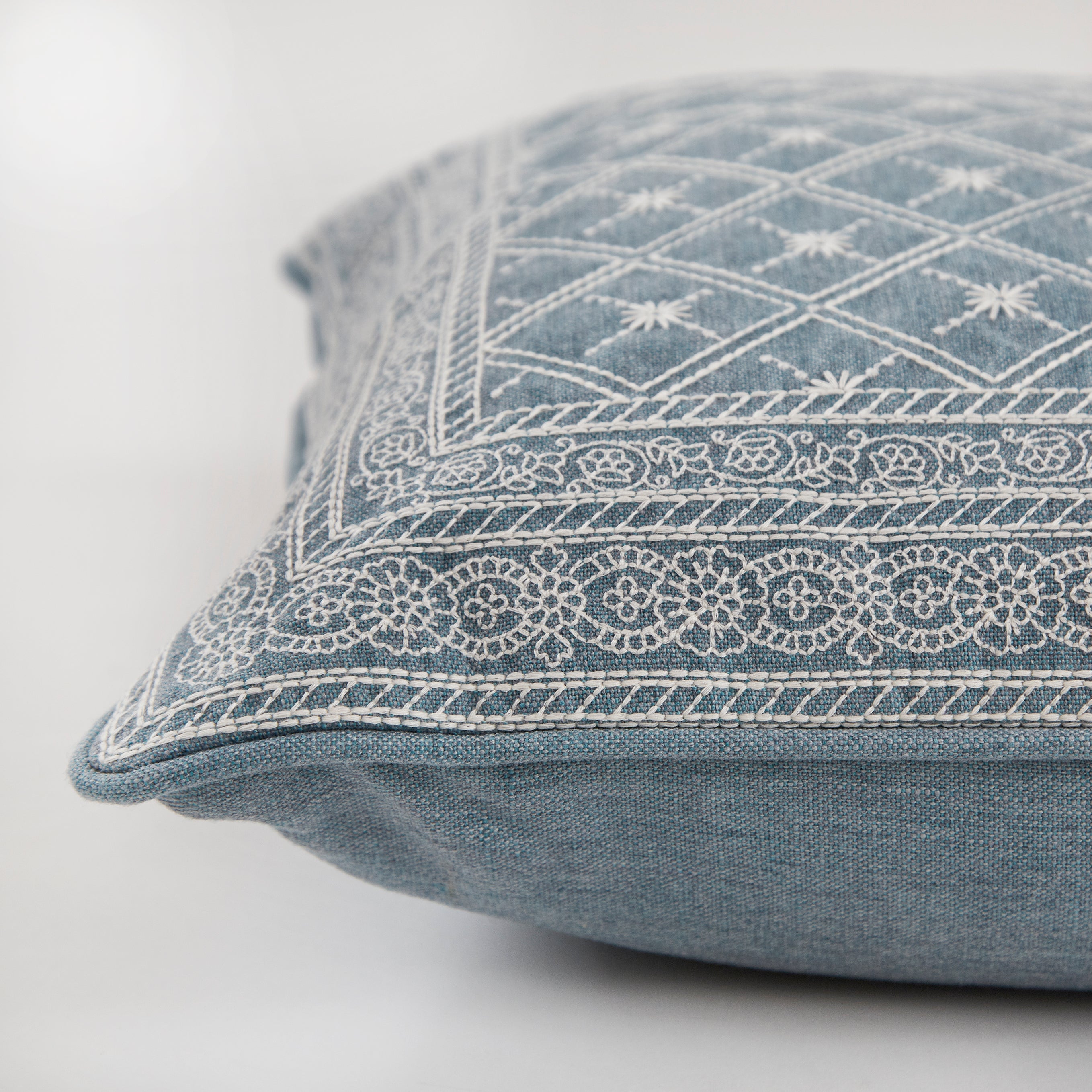 Lucknow Star Halcyon Blue Cushion
