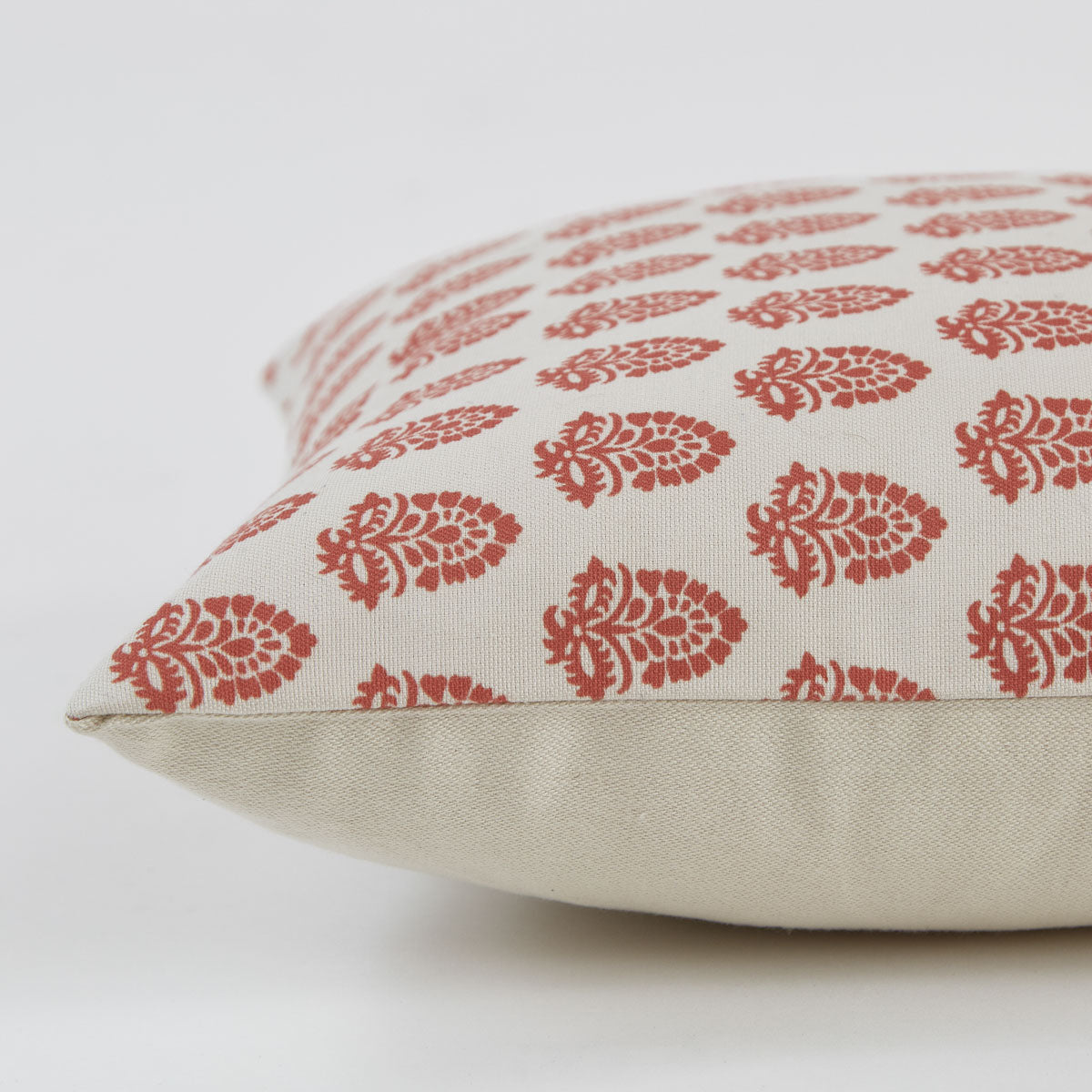 Acorn Canvas Coral Cushion