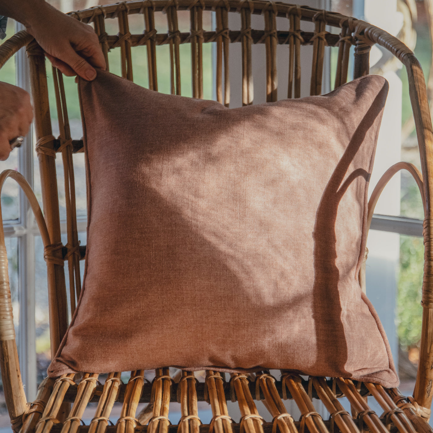 Babylon Pippins Pink Cushion