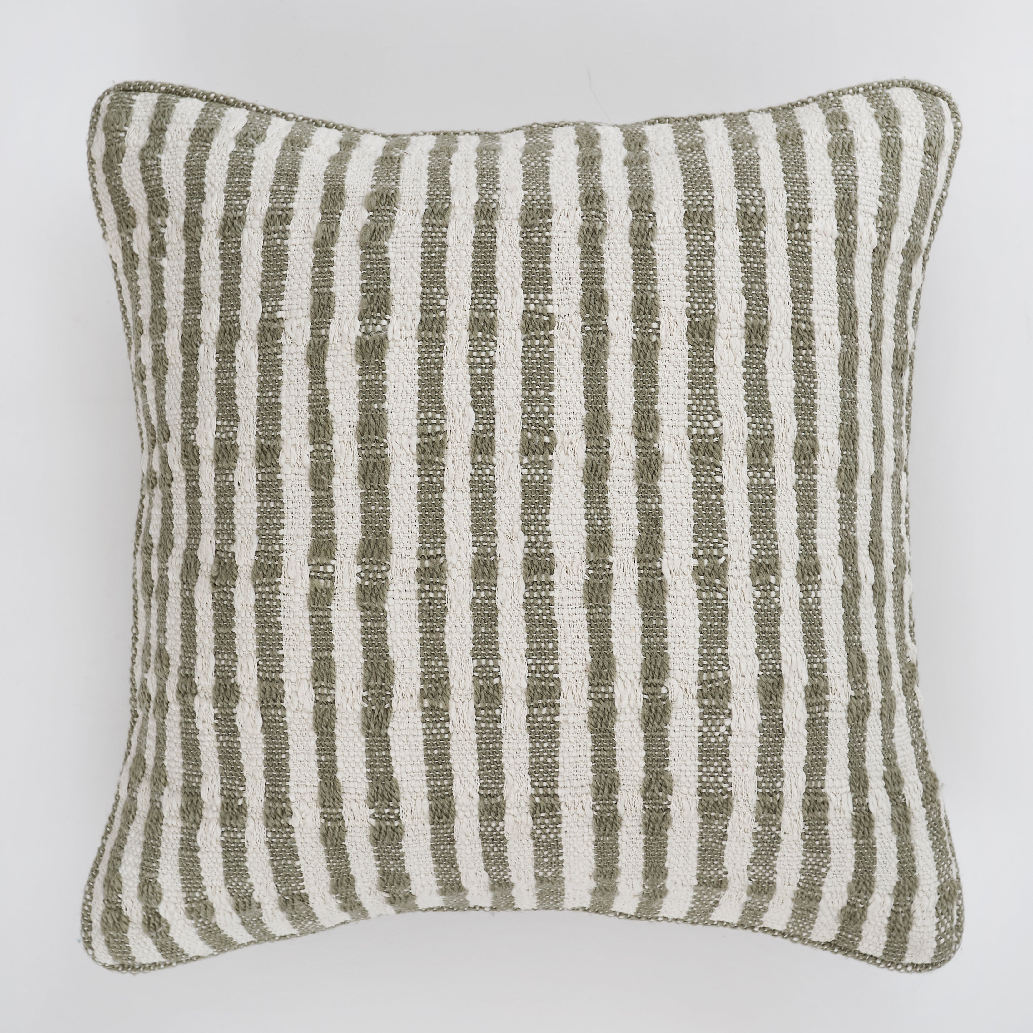 Breton Stripe Eucalyptus Cushion