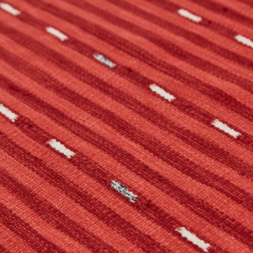 red striped rug detail