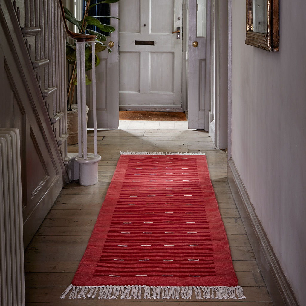 Cosmo Red Runner Rug