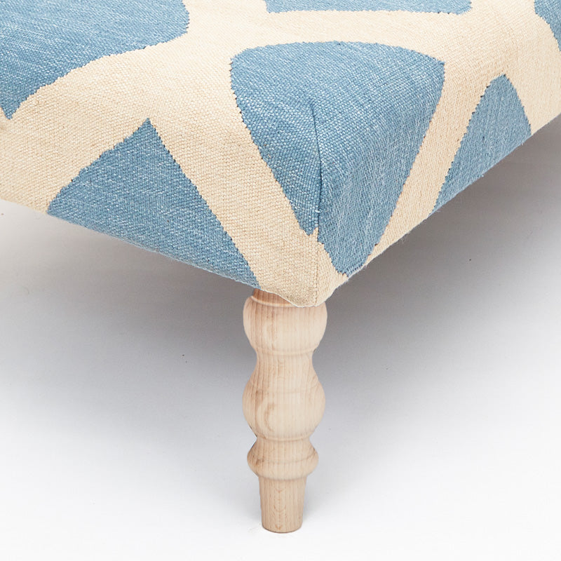 Cyrus Sky Blue Ottoman