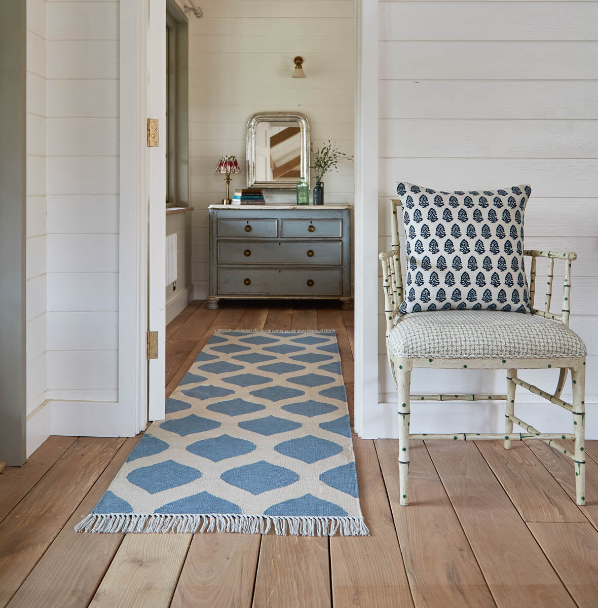 Cyrus Sky Blue Runner Rug