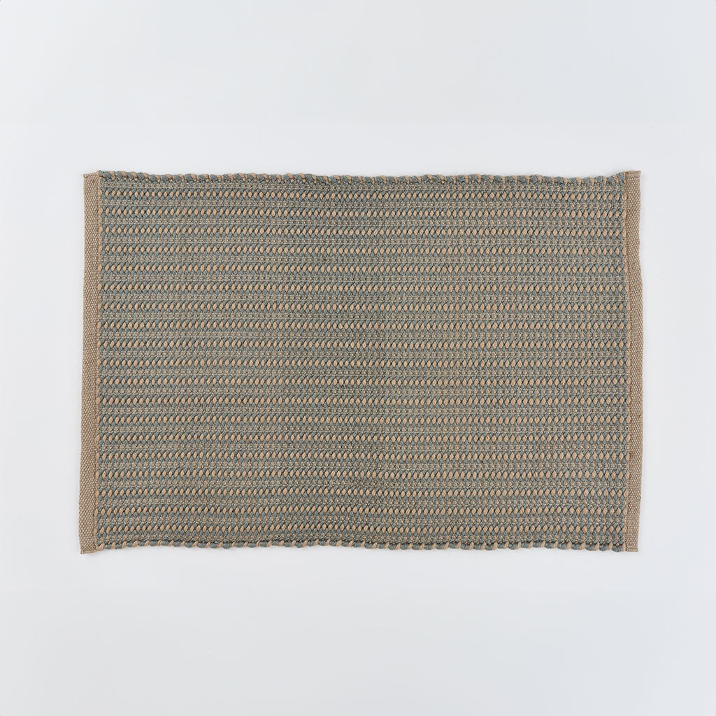 striped neutral rug