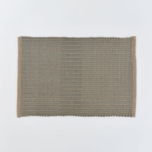 striped neutral rug