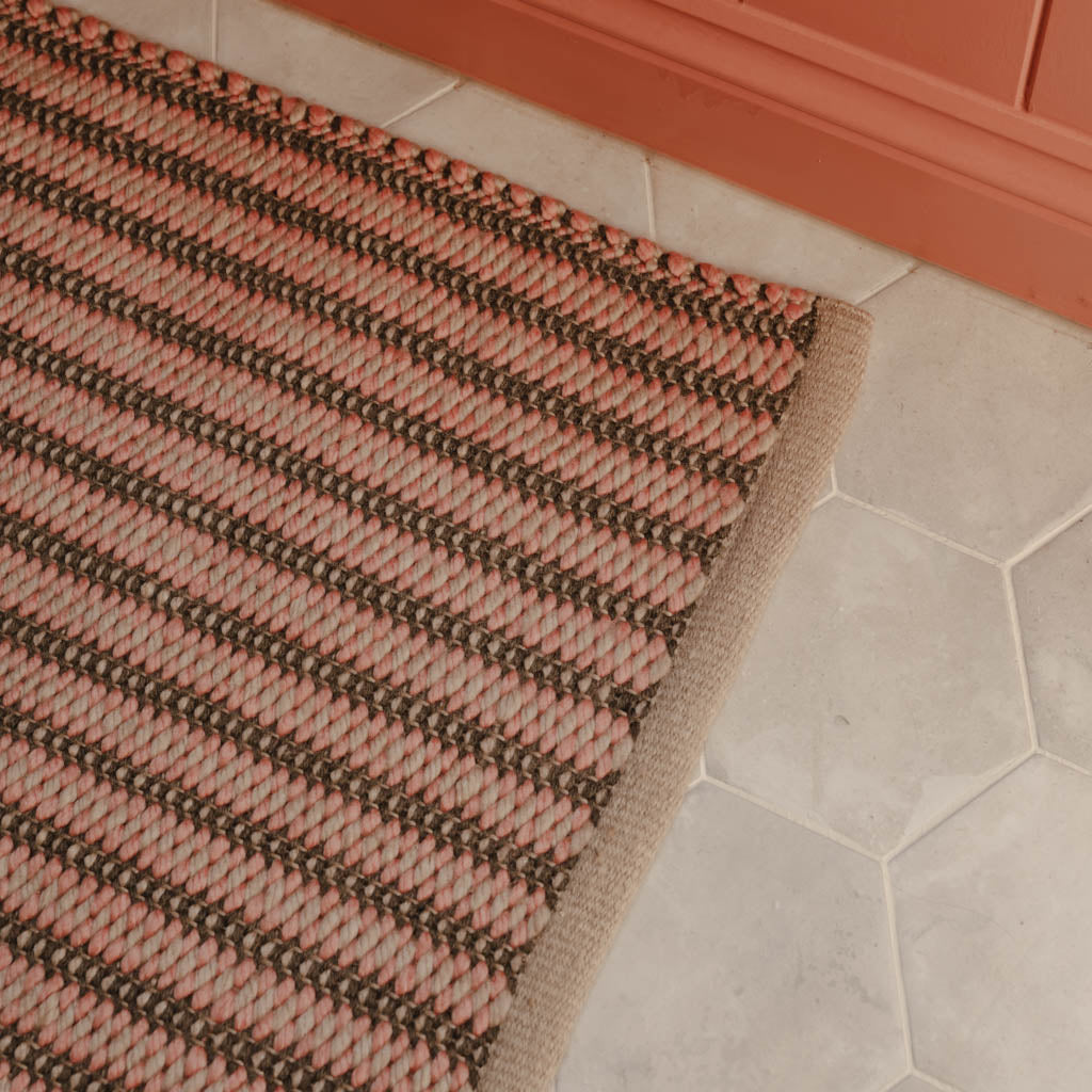 Dartmouth Stripe Pamplemousse Runner Rug