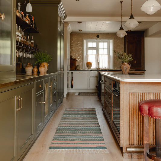 Fairisle Coral Runner Rug