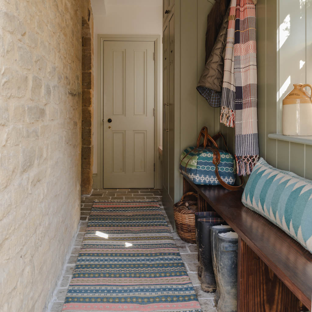 Fairisle Coral Runner Rug