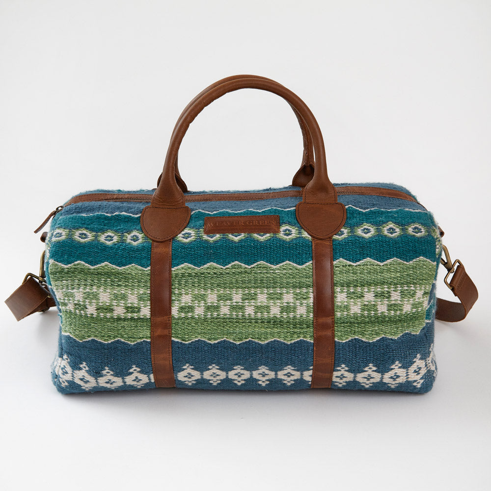 Fairisle Green Weekender Bag