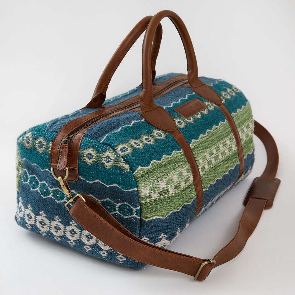 Fairisle Green Weekender Bag