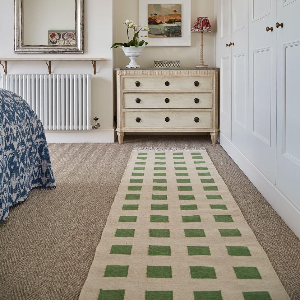 Faro Green Runner Rug