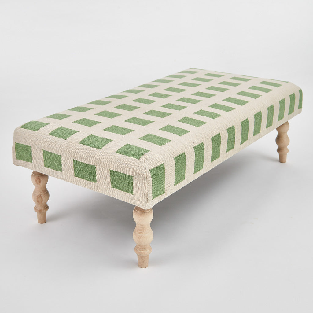 Faro Green Ottoman