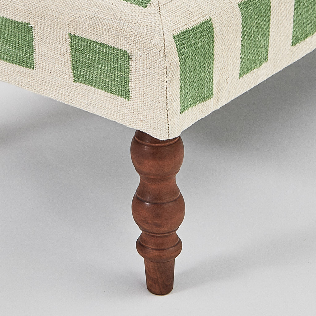 Faro Green Ottoman
