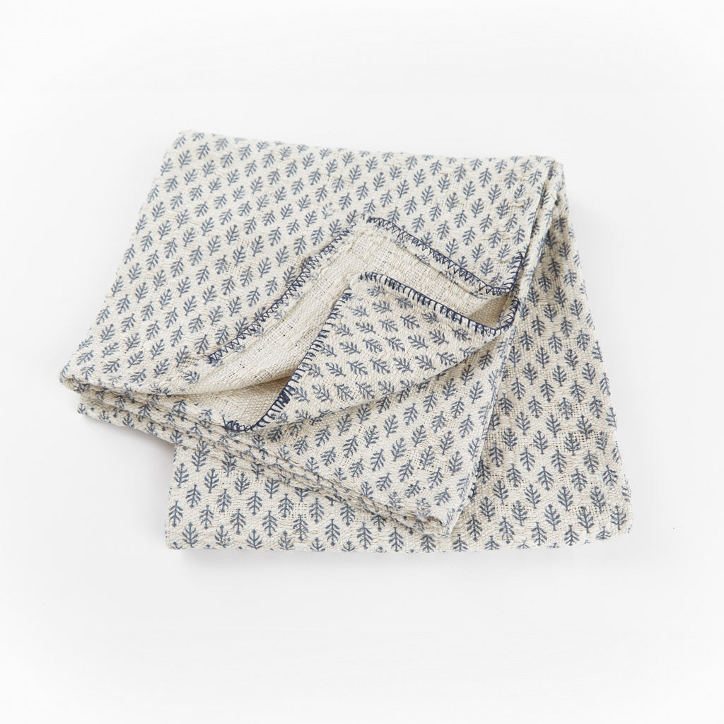 Jaipur Fern Navy Throw