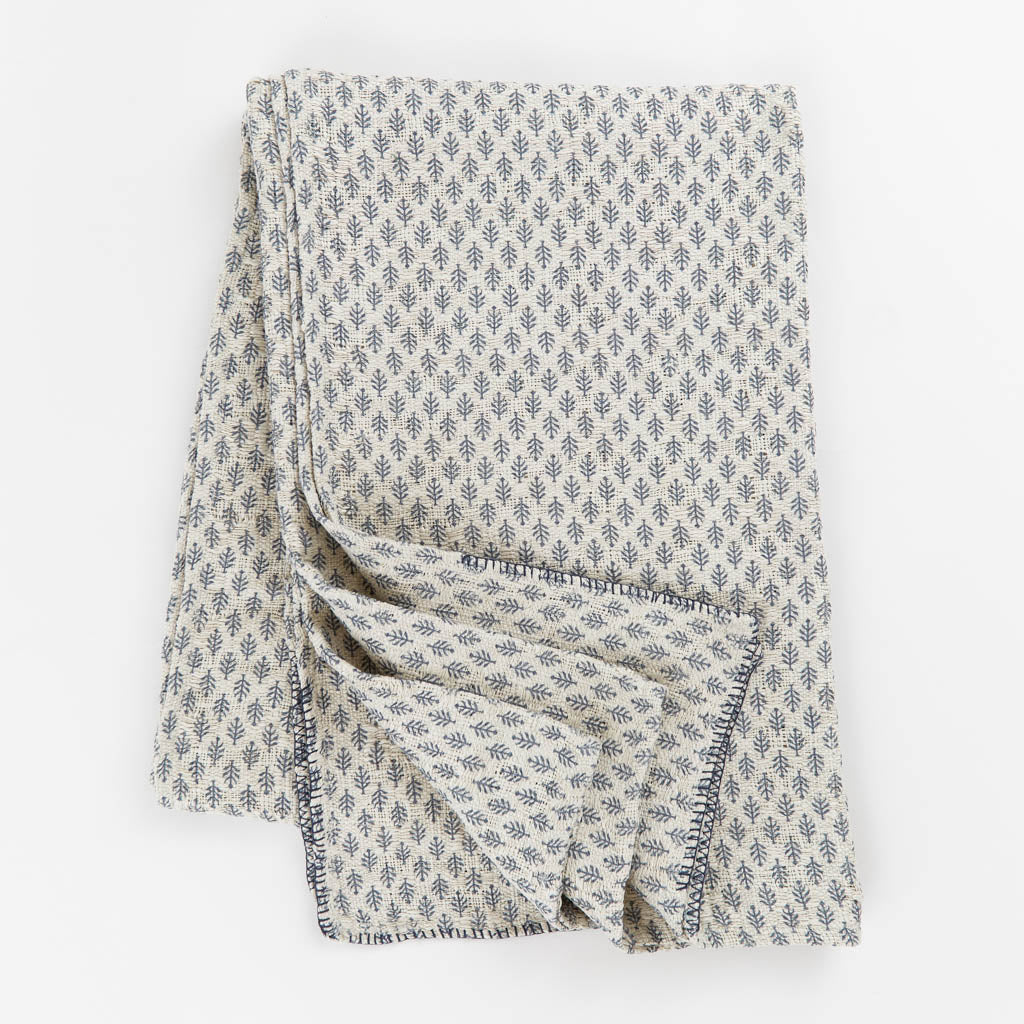 Jaipur Fern Navy Throw