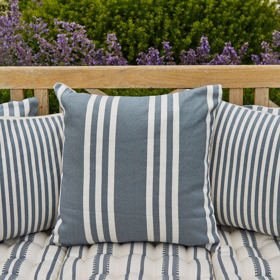 Maxime Blue Canvas Cushion