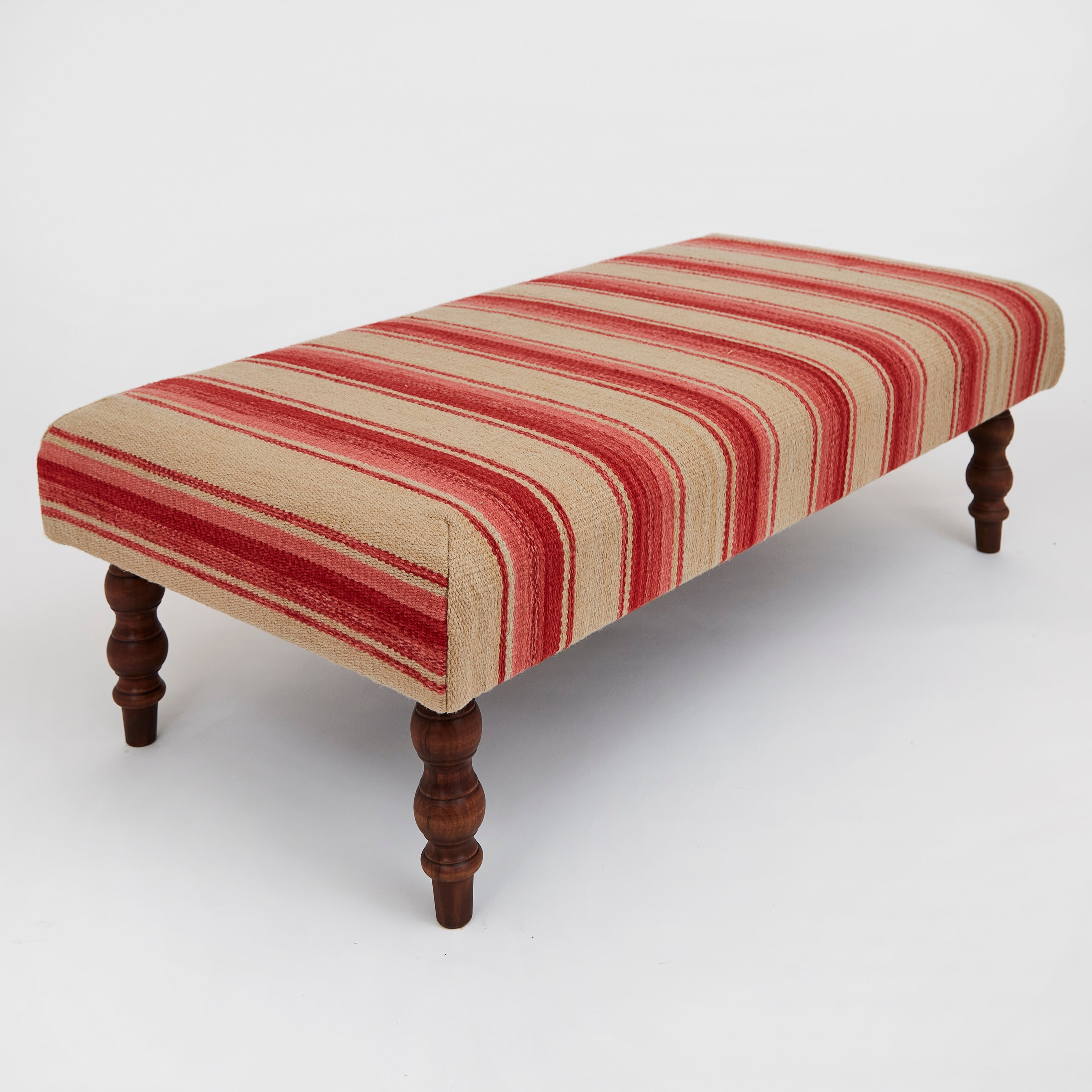 Tasha's Stripe Grenadine Ottoman