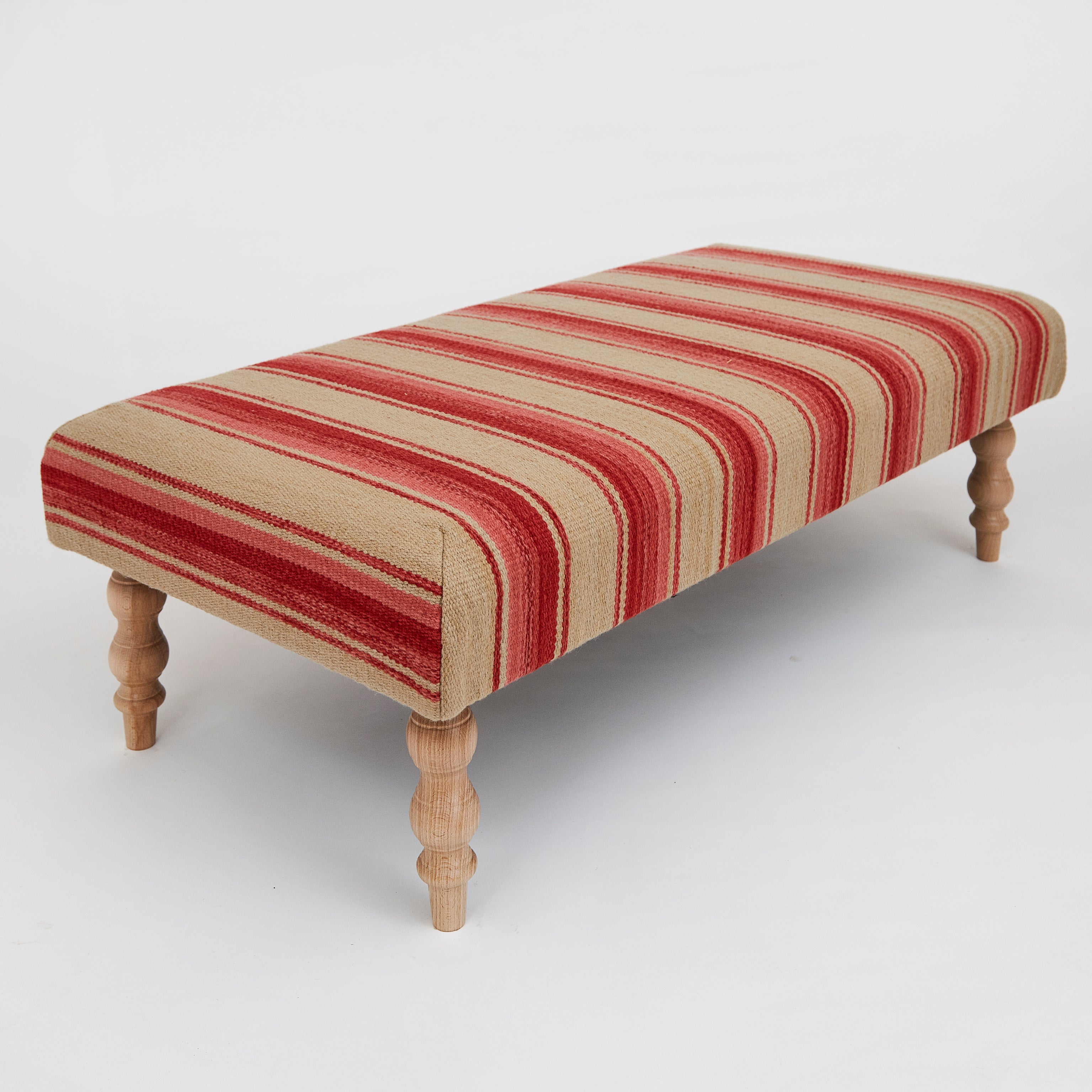 Tasha's Stripe Grenadine Ottoman