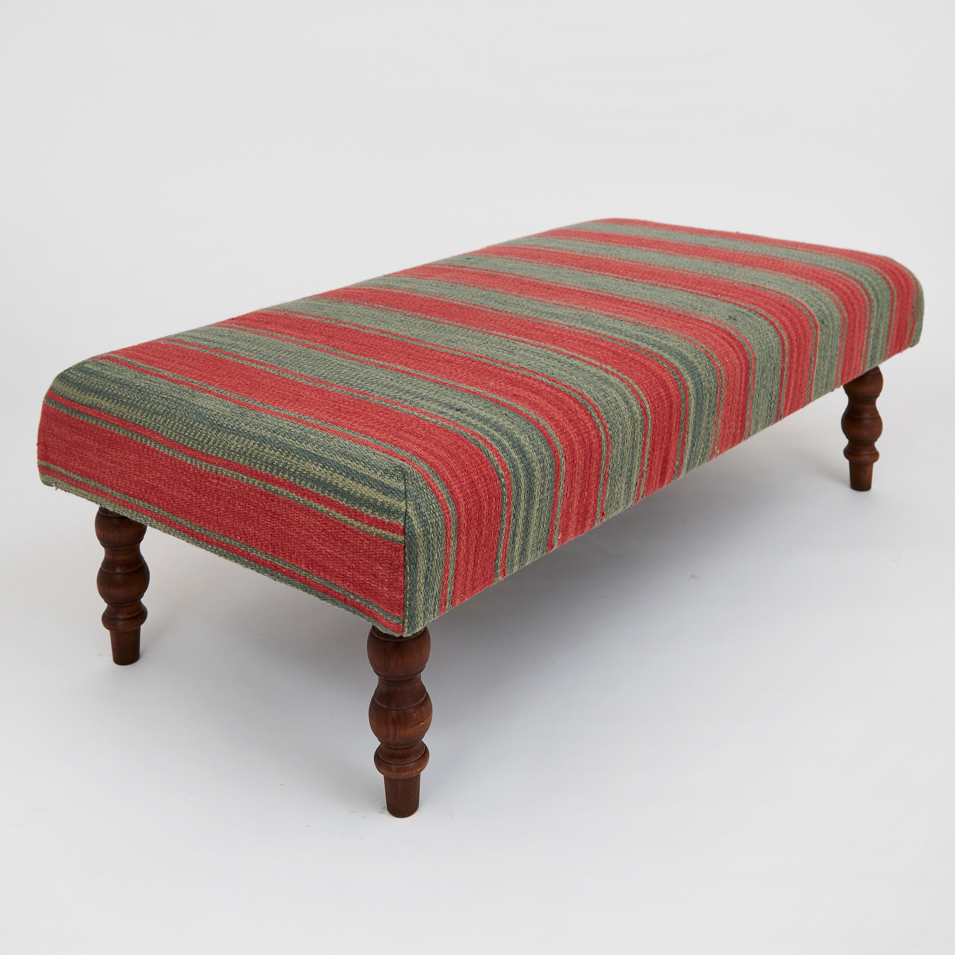 Tasha's Stripe Myrtle Ottoman