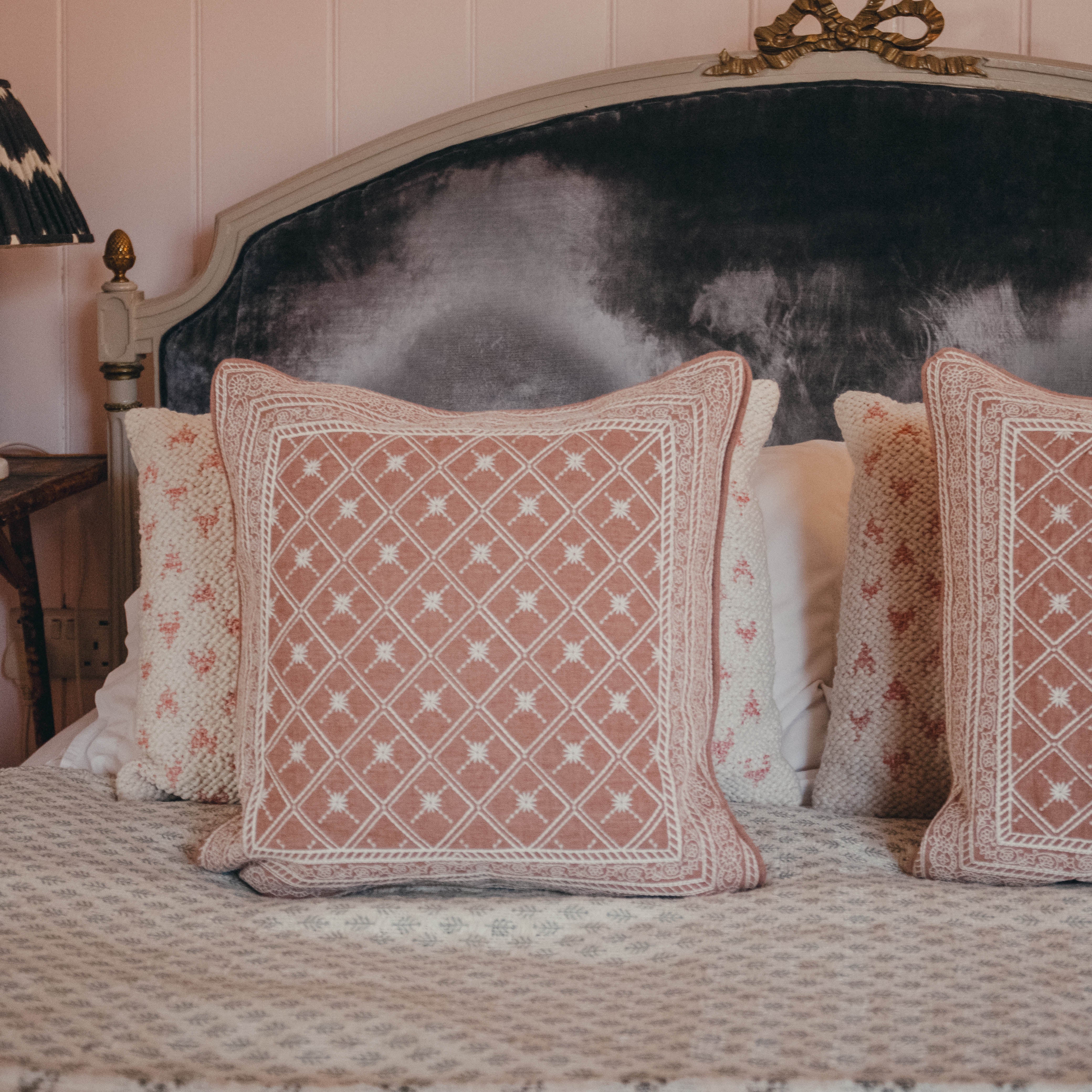 Lucknow Star Pippins Pink Cushion