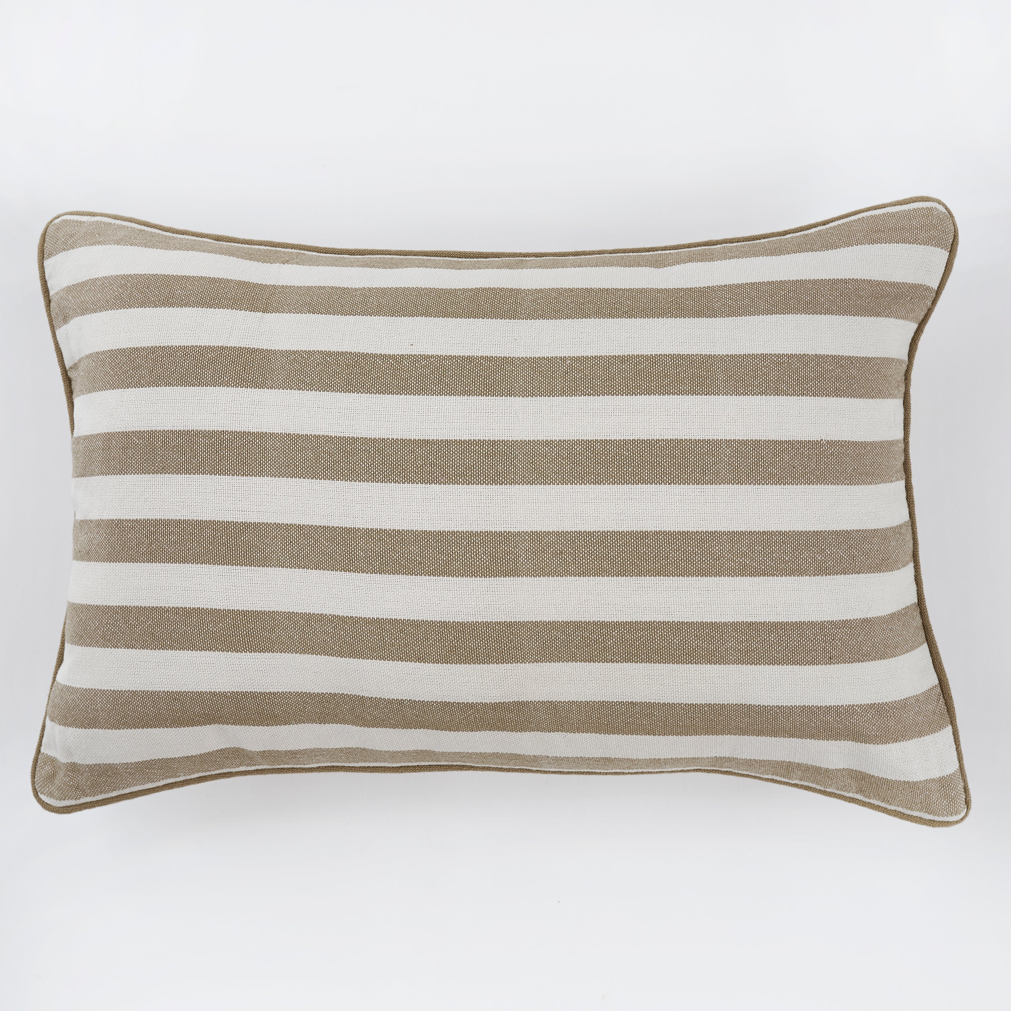 Whitsands Stripe Manzanilla Cushion