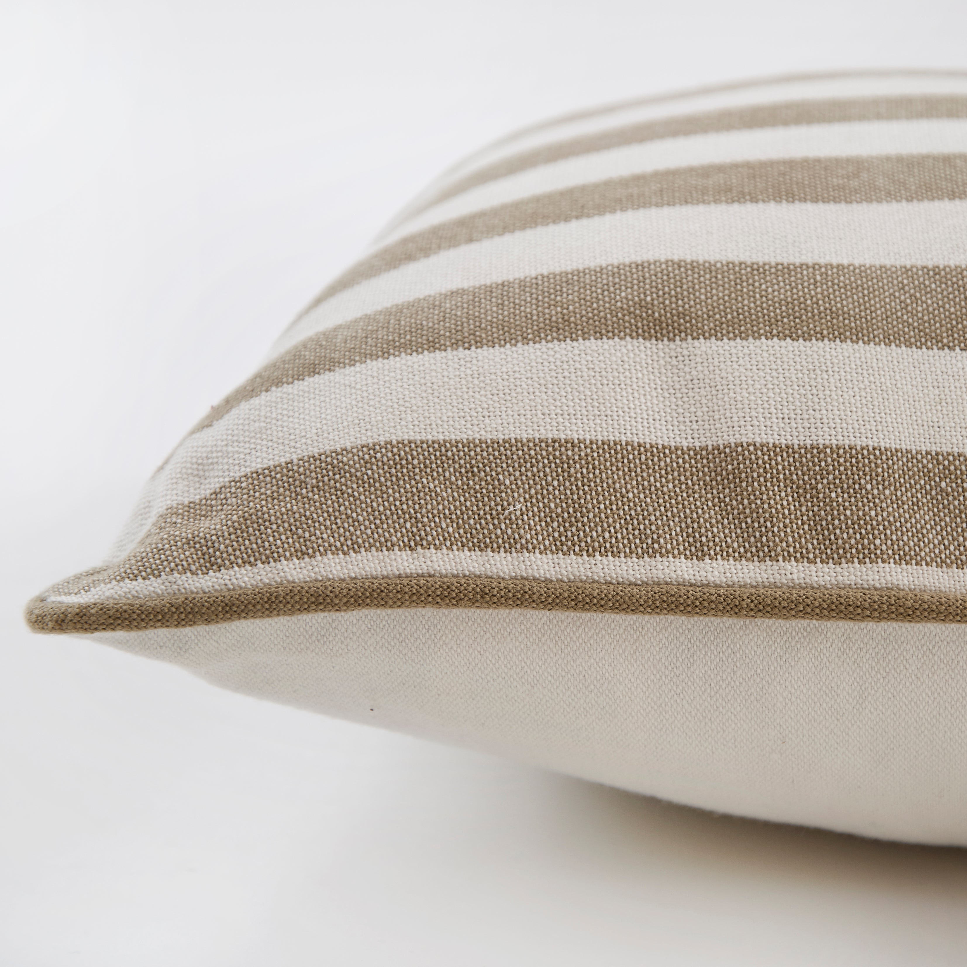 Whitsands Stripe Manzanilla Cushion