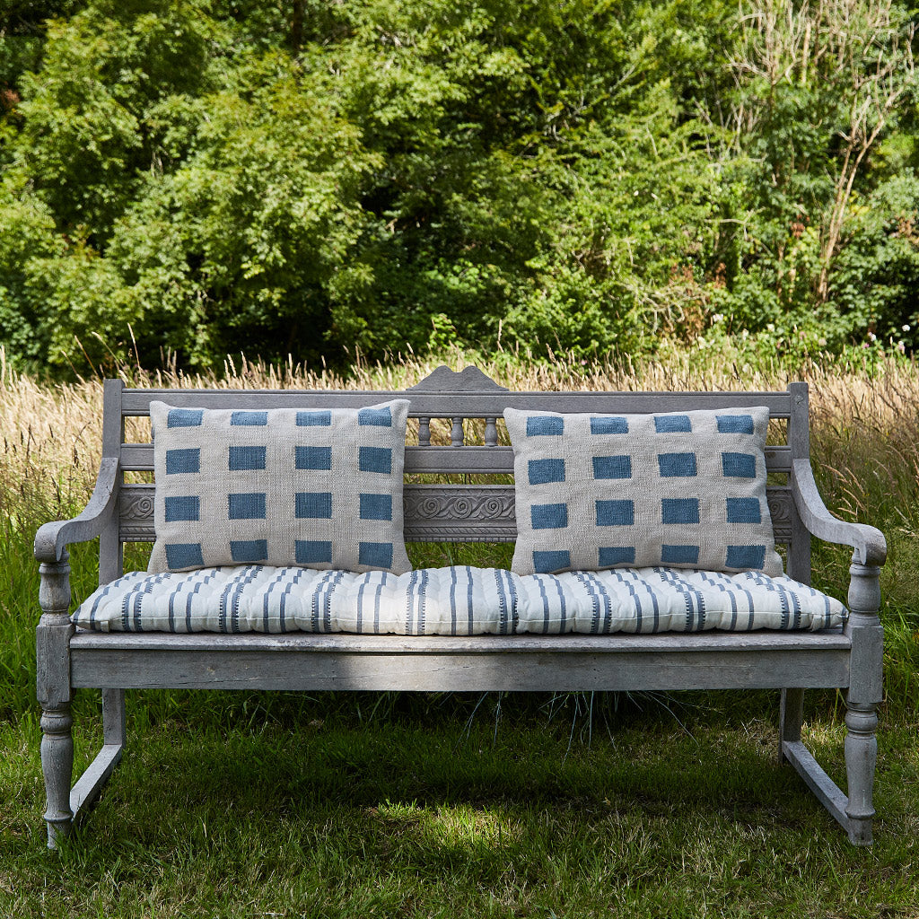 Las Salinas Blue Bench Cushion
