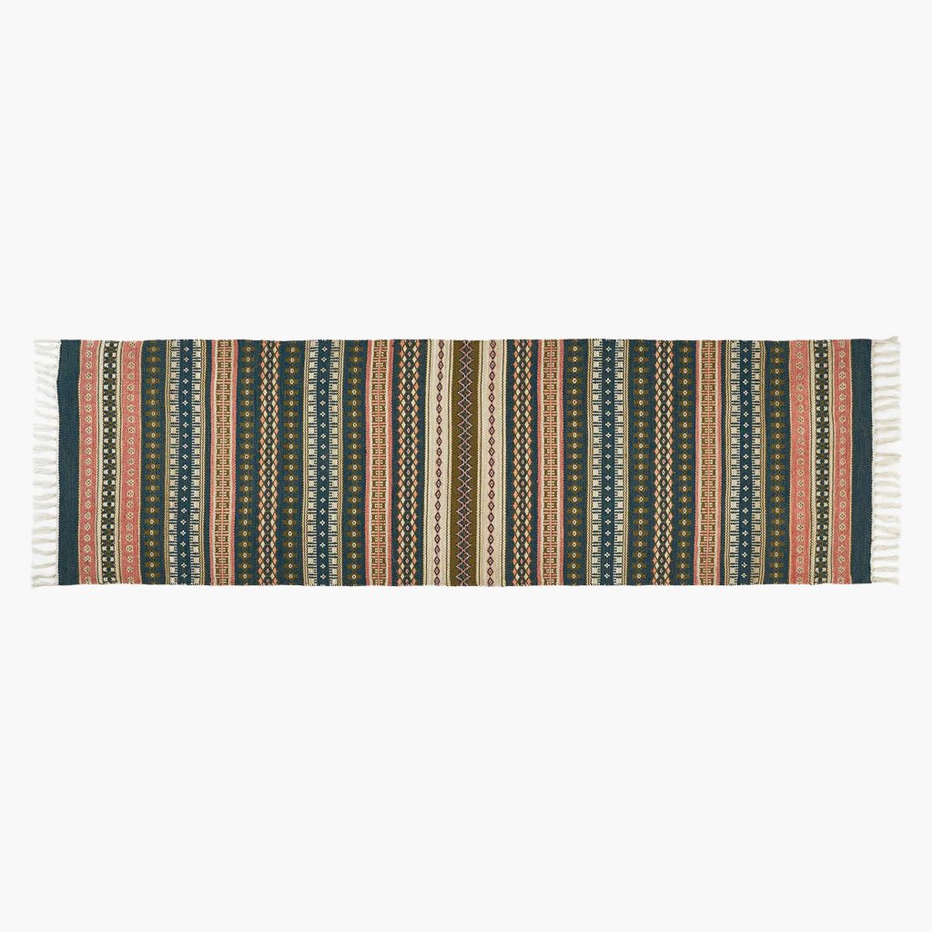 Fairisle Coral Runner Rug