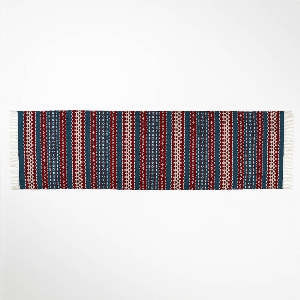 Fairisle Red Runner Rug