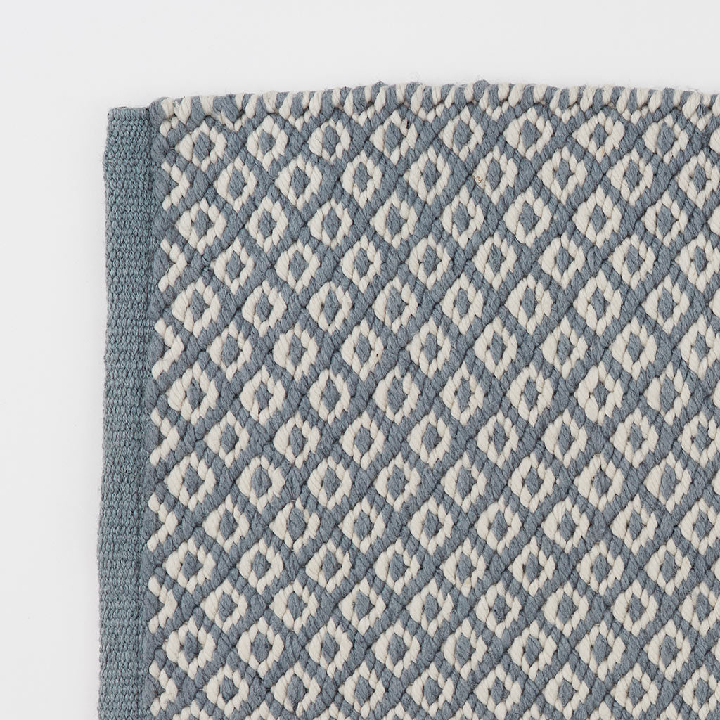 sky blue thistle rug