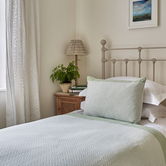 Chevron Green Throw