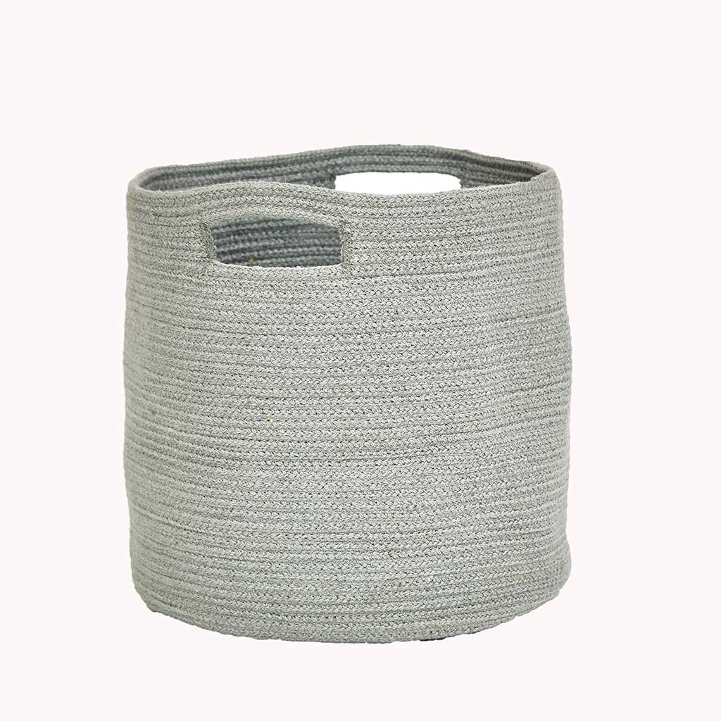 Dove Grey Basket & Throw Bundle