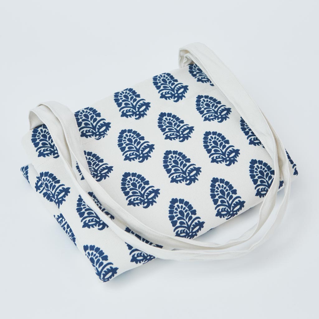 Jaipur Acorn Navy Canvas Bag