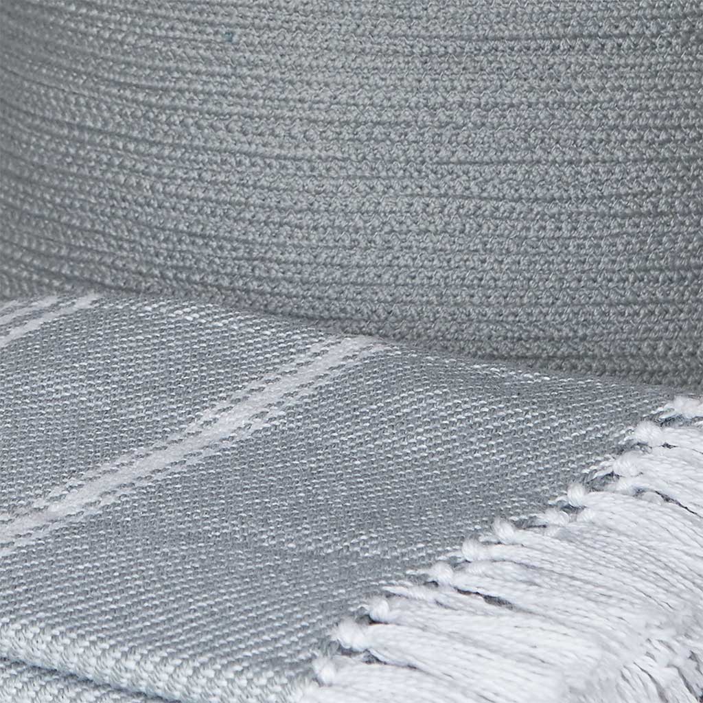 Dove Grey Basket & Blanket Bundle