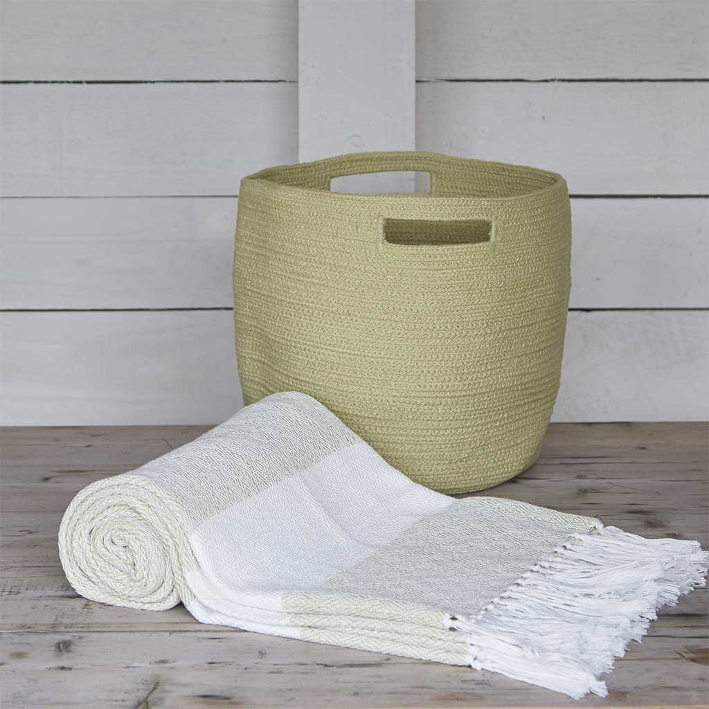Gooseberry Basket & Throw Bundle