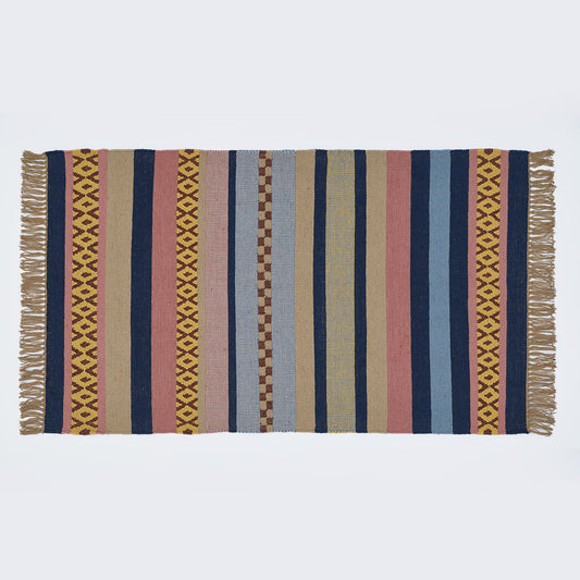 striped rug