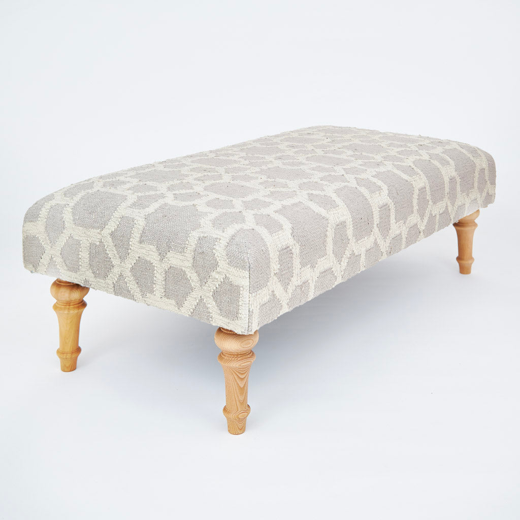 Heather shop grey ottoman