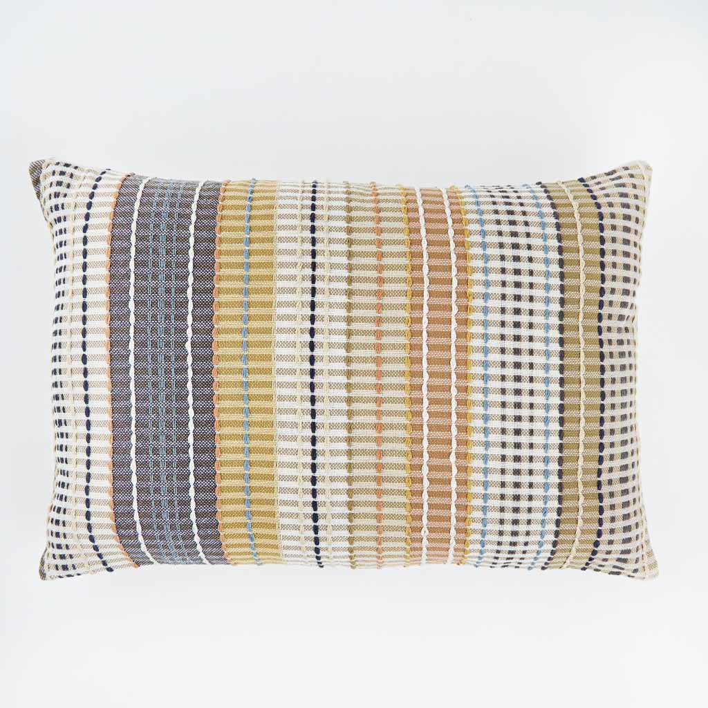 Madras Gold Check Cushion