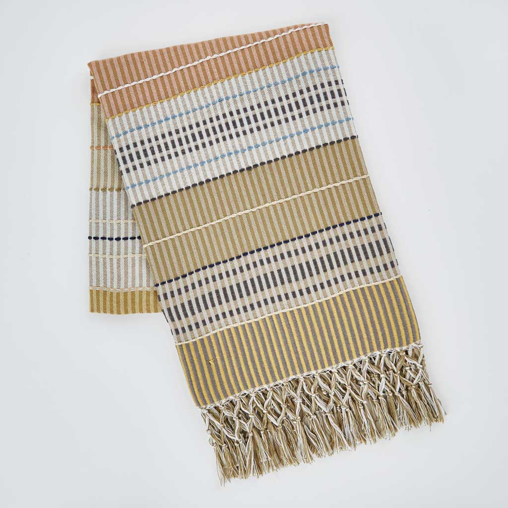 Madras Gold Check Throw