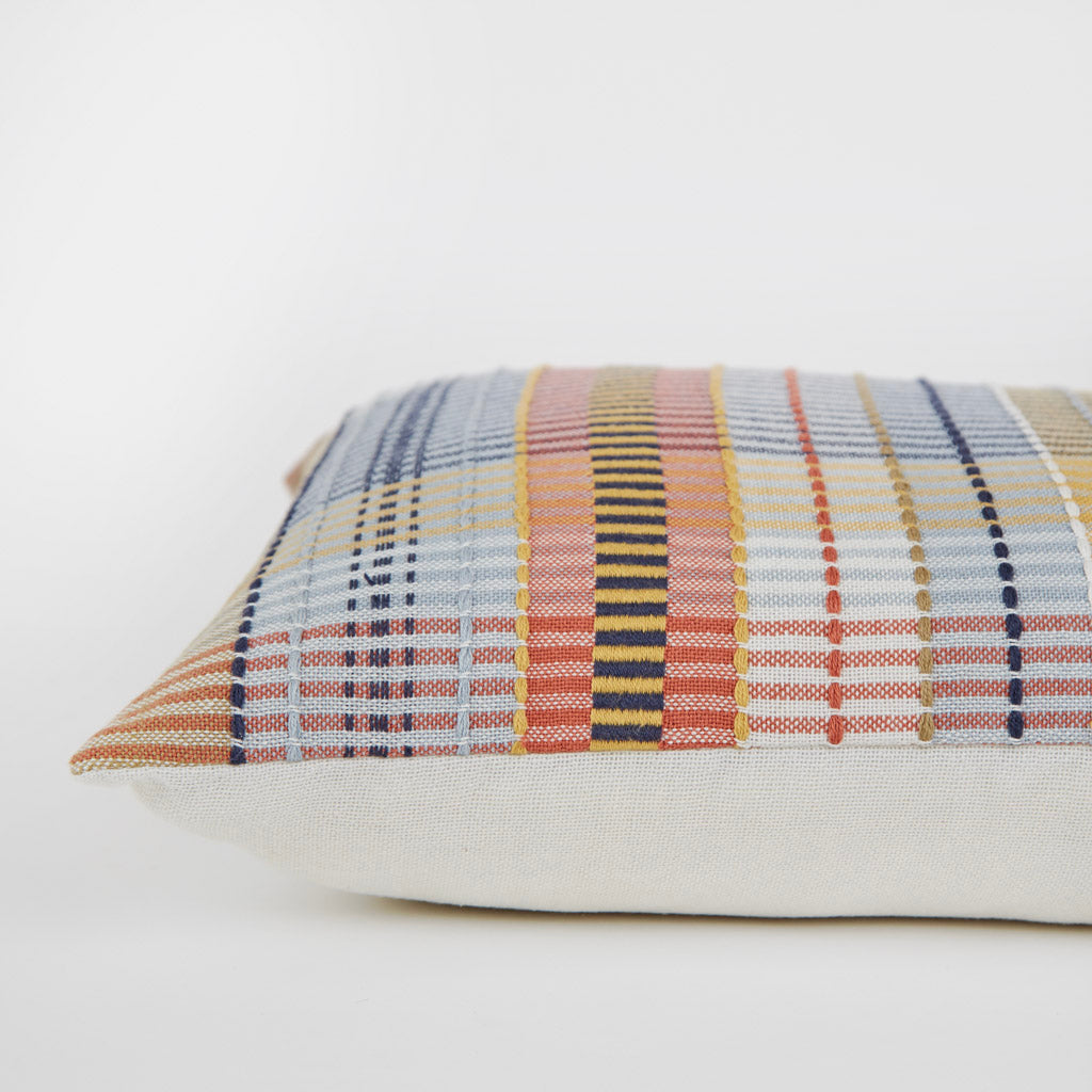 Madras Pink Check Cushion