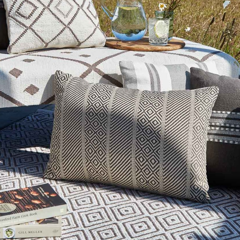 Minerva Charcoal Cushion