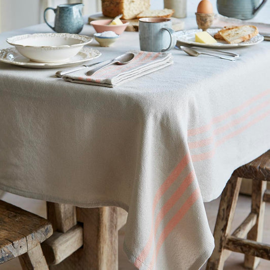 Maxime Linen & Coral Tablecloth - Sale Item