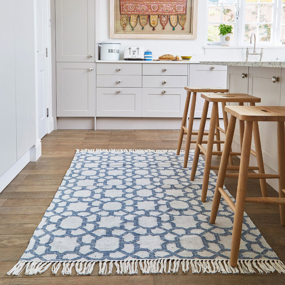 Kasbah Nimbus Rug in kitchen