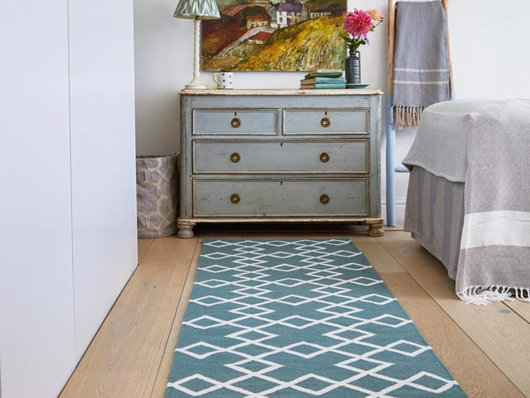 Teal Runner Rugs