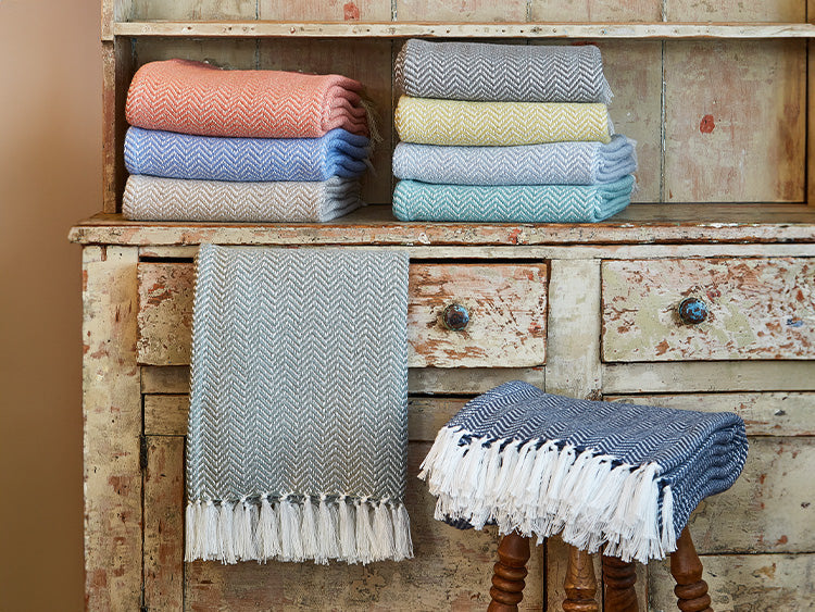 Herringbone Blankets & Throws