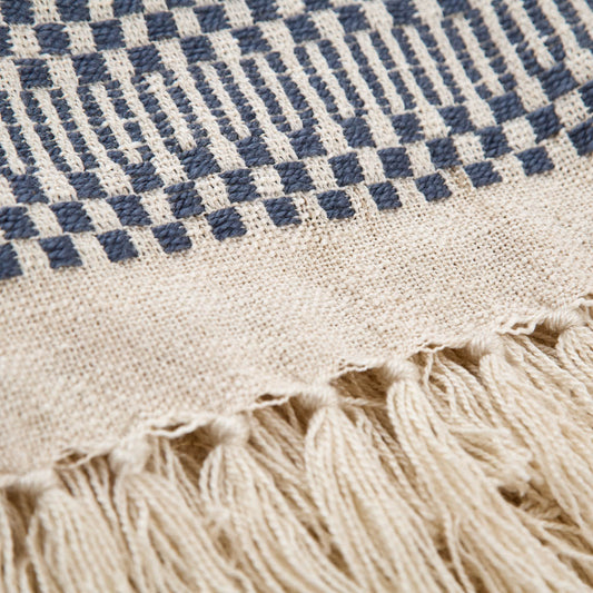 Kalami Navy Blanket