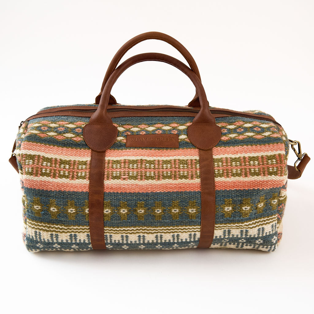 Fairisle Coral Weekender Bag